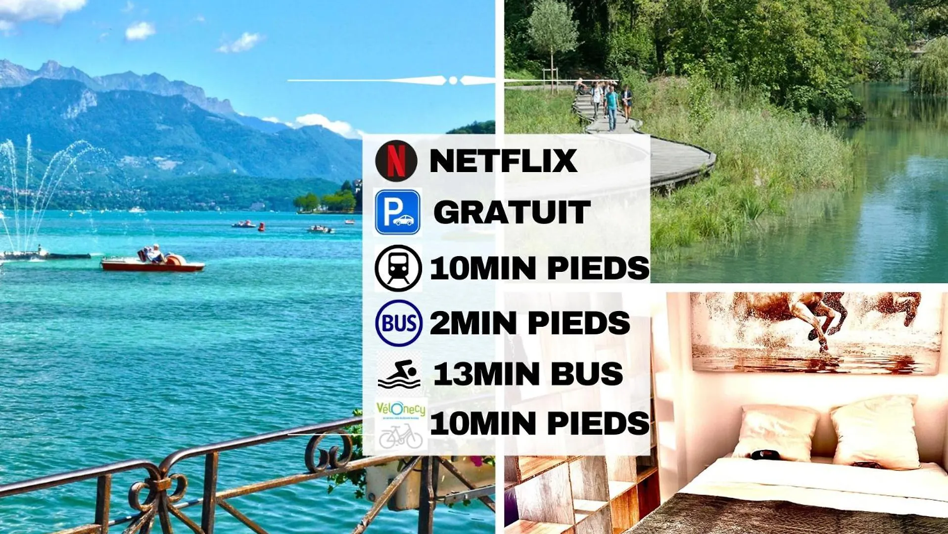 Annecy Calme Proche Centre Parking Gratuit Appartement Frankrijk